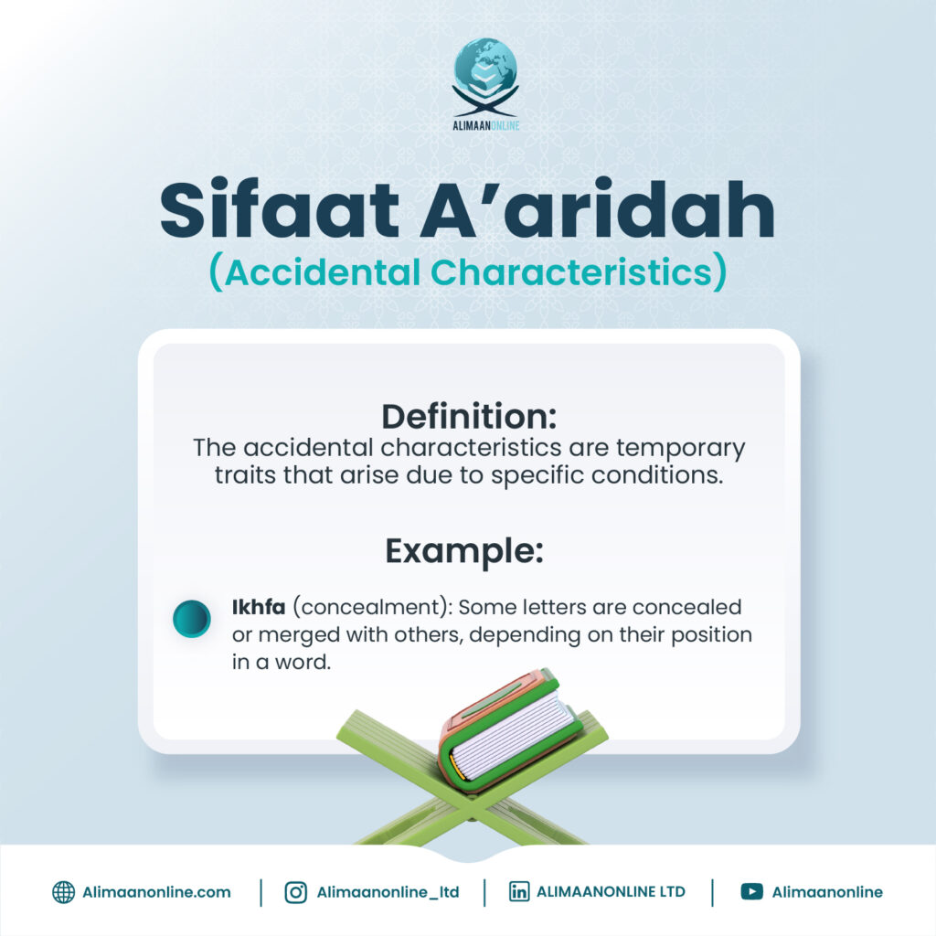 Sifaat A’aridah